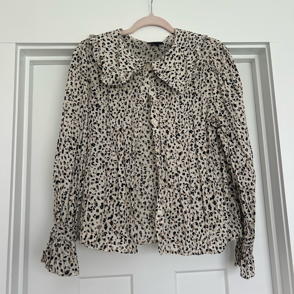 WhoWhatWear Leopard Print Women's Top
